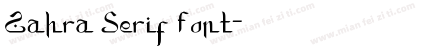 Zahra Serif Font字体转换